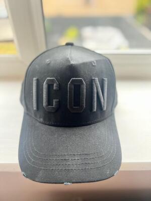 Dsquared2 Black Tonal ICON Logo Cap 